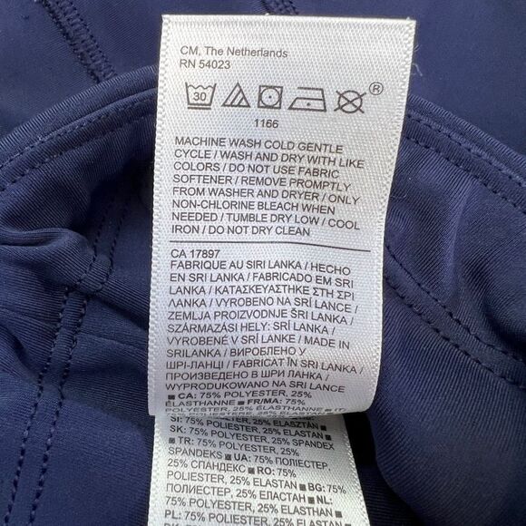 Athleta Womens Elastic Wide Waistband Capri Active Leggings Blue Plus Size 3X - Picture 6 of 8